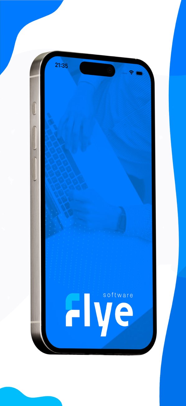 Tela do app Flye para pedidos e vendas